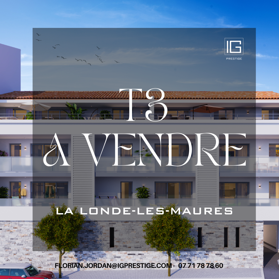 Vente Appartement 68m² 3 Pièces à La Londe-les-Maures (83250) - Sanary Immo Gest